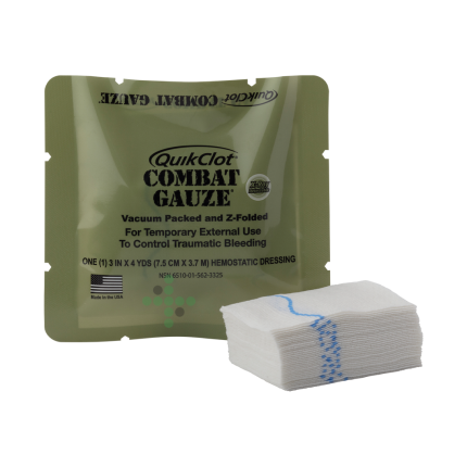 QuikClot Combat Gauze - skladaná gáza military